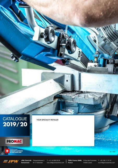 PROMAC CATALOGUE 2019 2020 PROFESSIONAL METAL WORKING