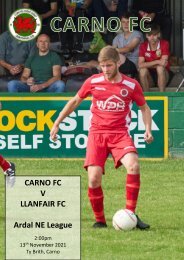 Carno V Llanfair