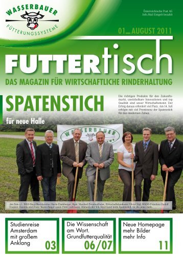 Futtertisch Ausgabe 08/2011 - Wasserbauer GmbH