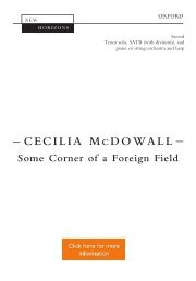 Cecilia McDowall Some corner of a foreign field