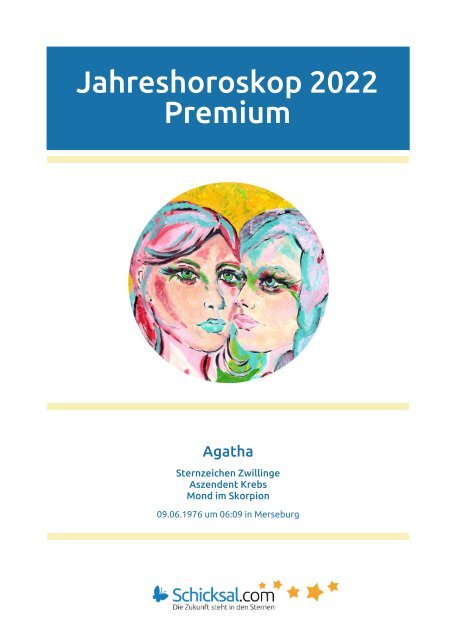 Jahreshoroskop 2022 Premium - Agatha