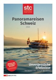 2022 Switzerland Travel Centre SBB Brochure German