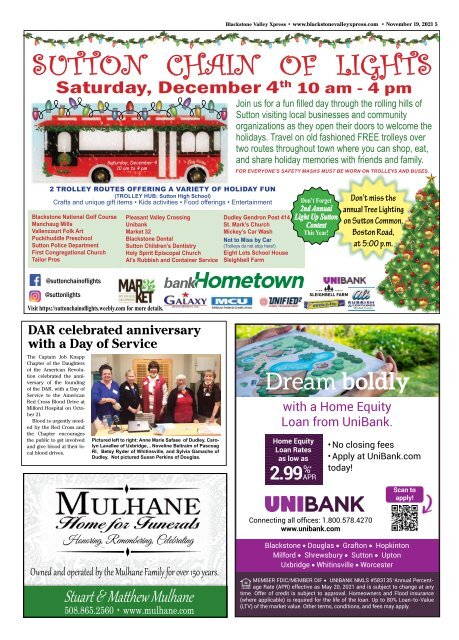 Blackstone Valley Xpress November 19, 2021