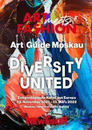 NEW YORKER / Diversity United - Art Guide Moskau 22.11.21 – 13.03.22