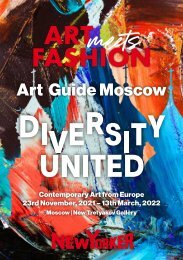 NEW YORKER / Diversity United - Art Guide Moscow 22.11.21 – 13.03.22