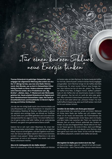 Kaffee+ Winter 2021/22 Kaffeemagazin