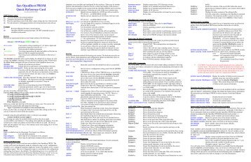 Sun OpenBoot PROM Quick Reference Card