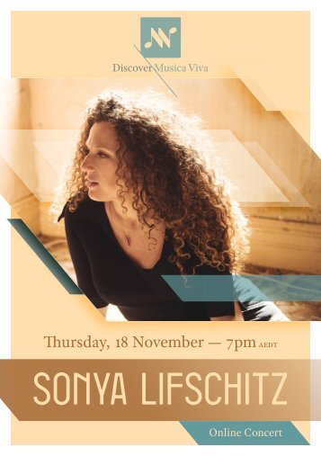 Discover, Sonya Lifchitz Program Guide (with bio text variation) | November 2021