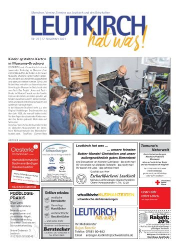 Leutkirch hat was 17.11.2021