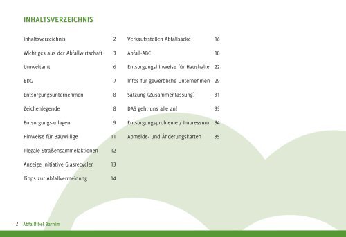 Abfallfibel Barnim des Landkreis Barnim für 2022/2023