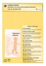 Instructional Leadership Newsletter - Issue 15