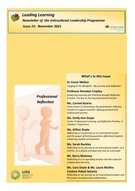 Instructional Leadership Newsletter - Issue 15