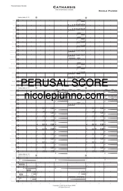 Catharsis for Wind Ensemble SCORE (FINAL) - Score