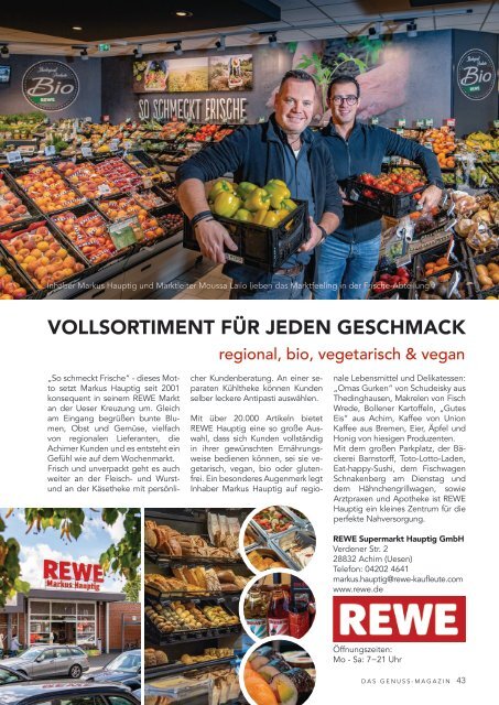 Achimer Spezialität – Das Genussmagazin