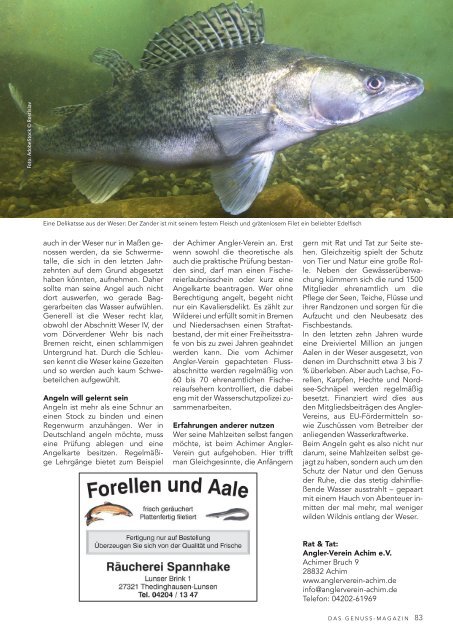 Achimer Spezialität – Das Genussmagazin