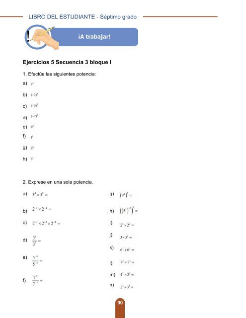 Libro del Estudiante Matemáticas 7mo