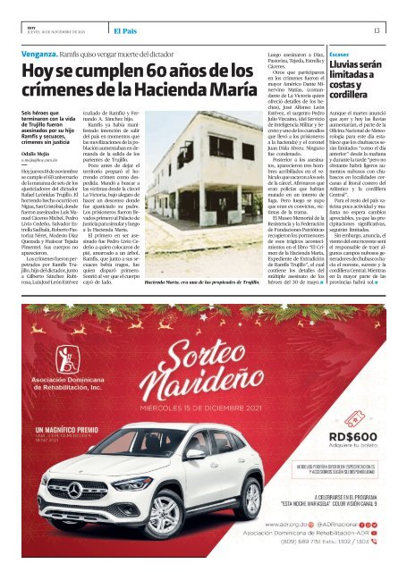 Edición impresa, HOY, jueves 18 de noviembre del 2021