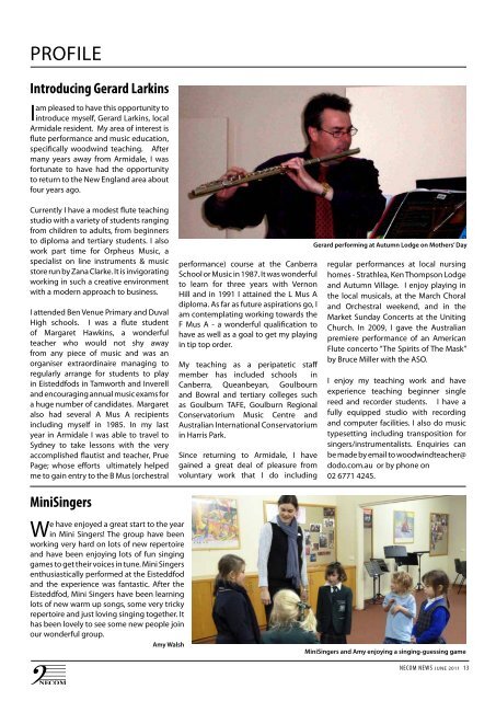 Volume 23, June 2011 - New England Conservatorium of Music