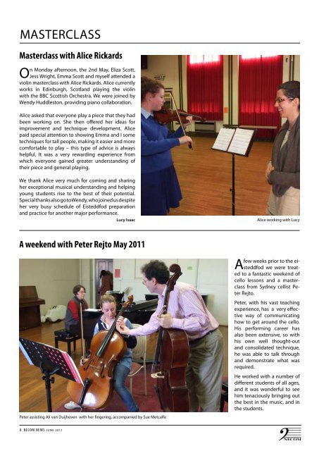 Volume 23, June 2011 - New England Conservatorium of Music