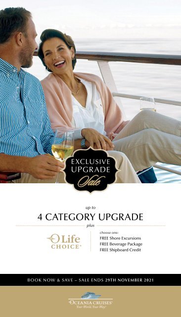 Oceania Cruises - Exclusive Upgrade Sale