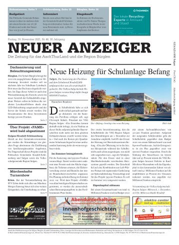 Neuer Anzeiger 19. November 2021