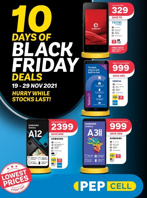 PEP Cell Black Friday Catalogue
