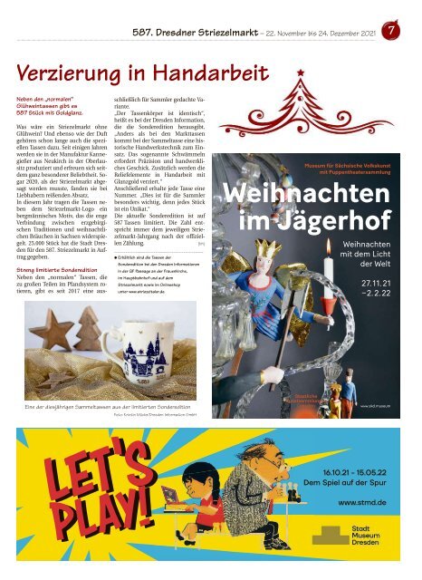 Dresdner Striezelmarkt Zeitung 2021