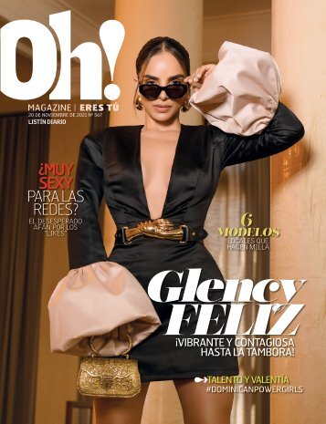 Oh Magazine noviembre 2021 portada Glency Feliz