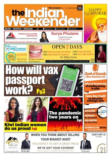 The Indian Weekender, 19 November 2021