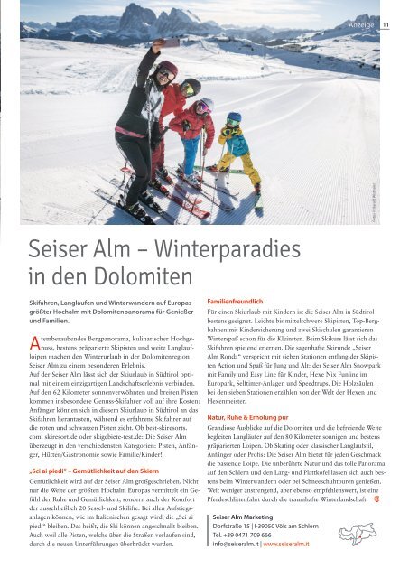 Südtirol Magazin Winter 2021/22 - WamS