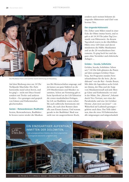 Südtirol Magazin Winter 2021/22 - WamS