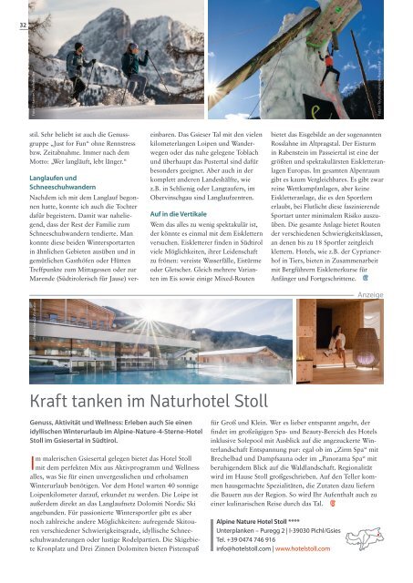 Südtirol Magazin Winter 2021/22 - WamS