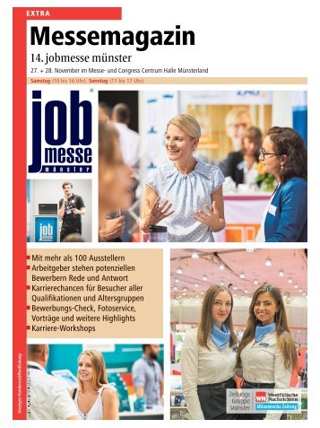 Das MesseMagazin zur 14. jobmesse münster 