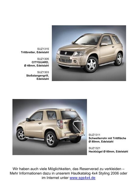 Preise Suzuki Grand Vitara JT Bj. 2005 - SGS