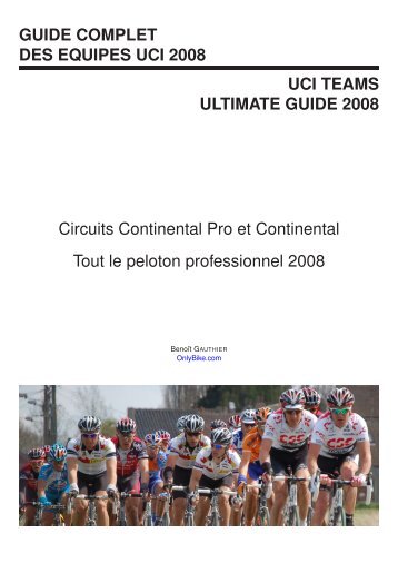 Guide des Equipes 2008 - onlybike