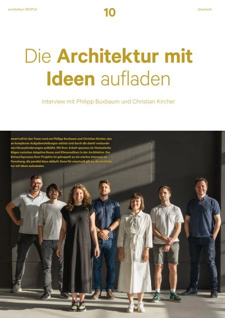  architektur FACHMAGAZIN People 2021