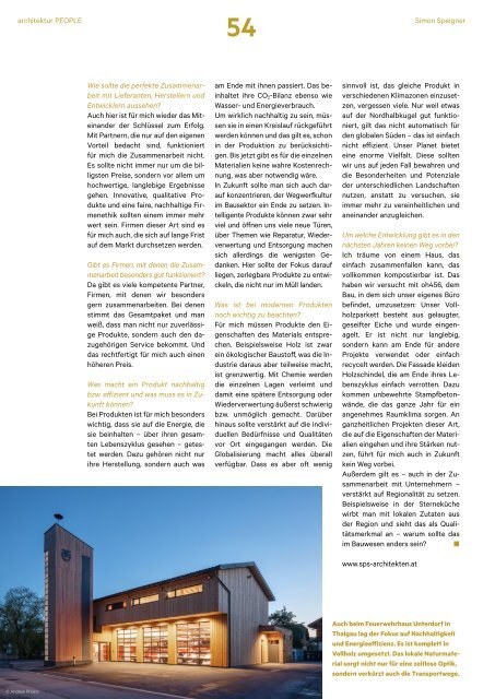  architektur FACHMAGAZIN People 2021