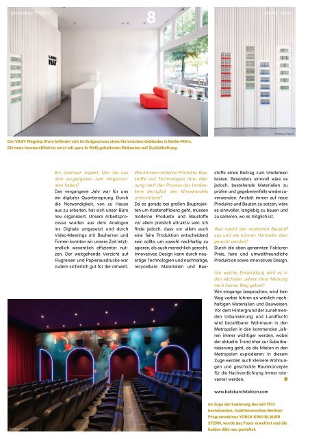  architektur FACHMAGAZIN People 2021