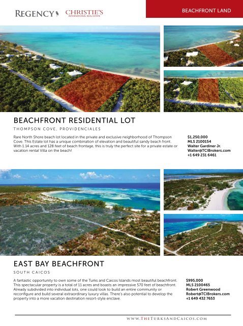 Turks & Caicos Islands Real Estate Winter/Spring 2021/22