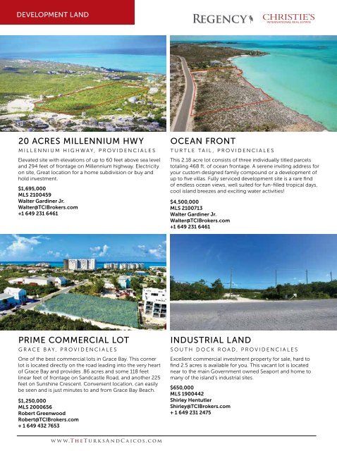 Turks & Caicos Islands Real Estate Winter/Spring 2021/22