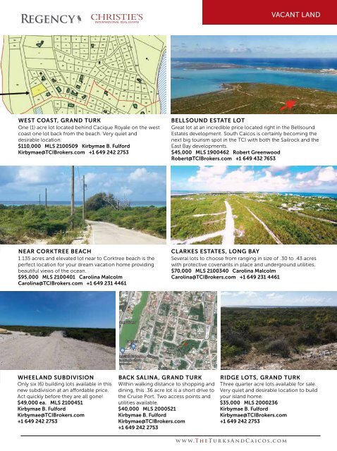 Turks & Caicos Islands Real Estate Winter/Spring 2021/22