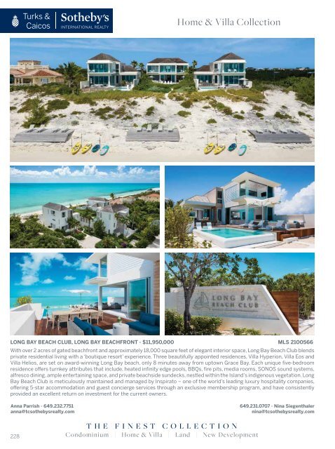 Turks & Caicos Islands Real Estate Winter/Spring 2021/22