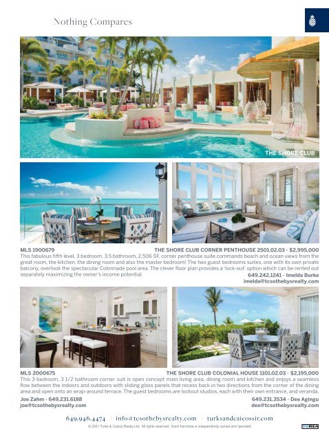 Turks & Caicos Islands Real Estate Winter/Spring 2021/22