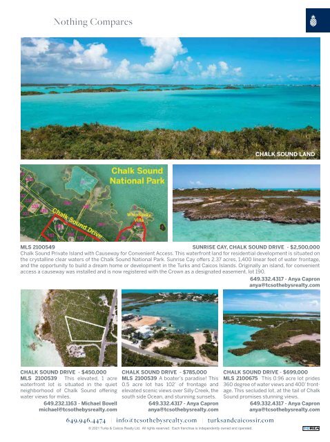 Turks & Caicos Islands Real Estate Winter/Spring 2021/22