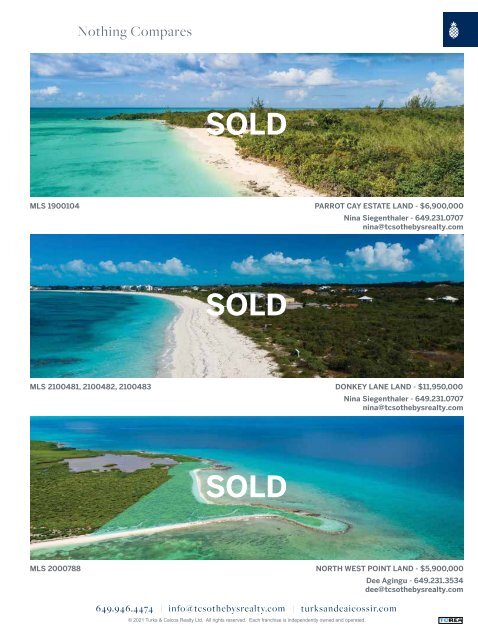 Turks & Caicos Islands Real Estate Winter/Spring 2021/22