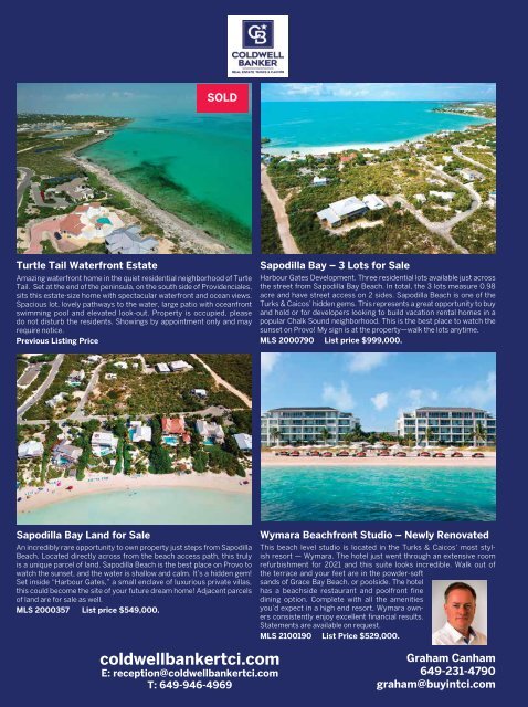 Turks & Caicos Islands Real Estate Winter/Spring 2021/22