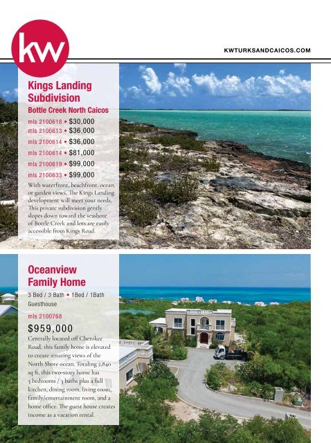 Turks & Caicos Islands Real Estate Winter/Spring 2021/22