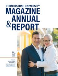 Cornerstone University Magazine & Annual Report 2021