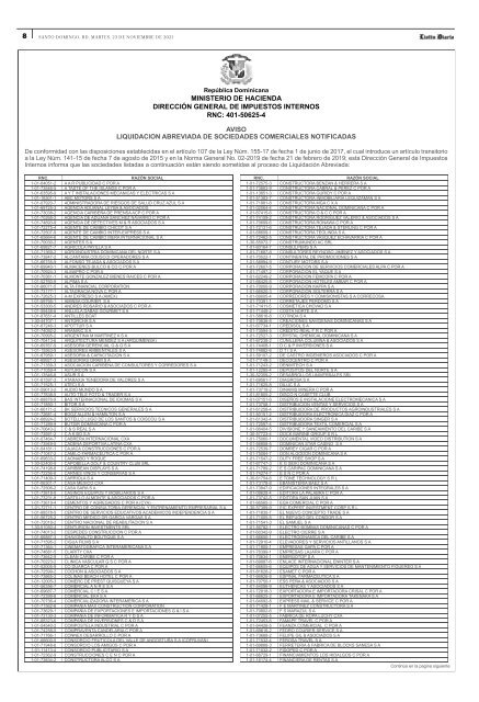 Listín Diario 23-11-2021