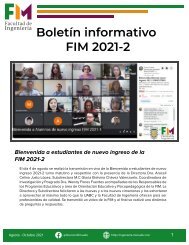 Boletín Facultad de Ingeniería 2021-2